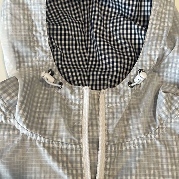Charles River Syracuse University Navy and White Checkered Rain Jacket Sz Large - Picture 6 of 10